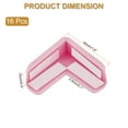 thumbnail image 2 of Uxcell Protecteurs d'Angle 16 Pcs Protecteurs d'Angle de Table Garde d'Angle de Meuble et Pare-Chocs de Bords (en L, Rose), 2 of 6
