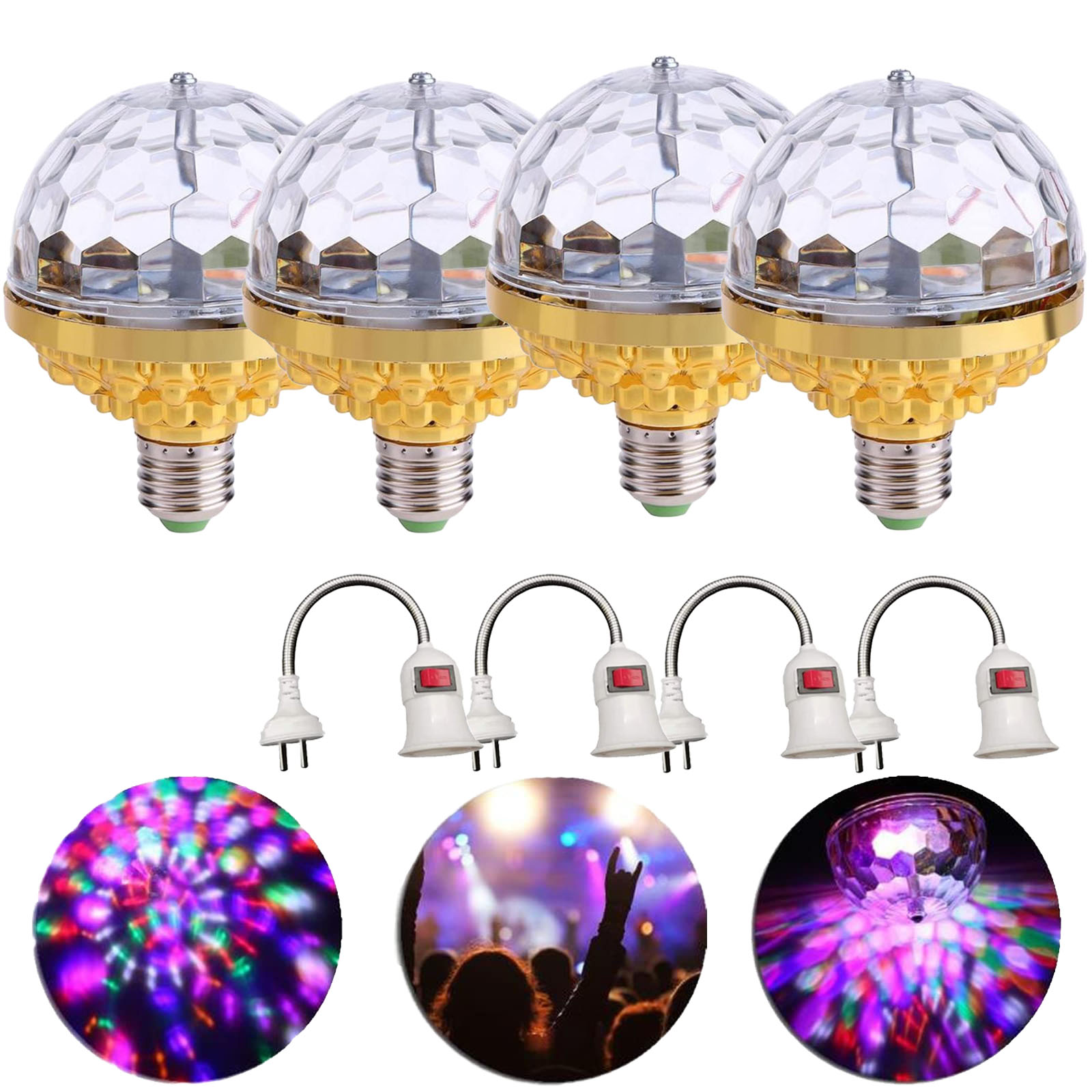 Colorful Rotating Magic Ball Light Party Lights Disco Ball, Mirror