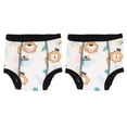 thumbnail image 1 of Pantalones de entrenamiento de algodón para bebé, algodón absorbente fuerte, ropa interior de entrenamiento para ir al baño unisex para niños pequeños, arco iris negro 1T, 1 of 8