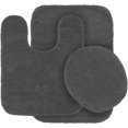 thumbnail image 3 of FUNING 3pc  Non Slip Soft Bath Set Rugs for Bathroom Bath Rug, Contour Mat, Toilet Seat Cover, 3 of 4