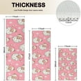 thumbnail image 4 of Pink Christmas Santa Pattern Kitchen Rugs Sets Of 3,Kitchen Runner Rugs Non Skid Washable,Decorative Kitchen Floor Mats for Kitchen,Sink,Laundry,17"x30"+ 17"x47" + 17"x59", 4 of 6