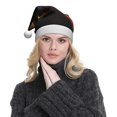 thumbnail image 5 of Haiem Sunset Western Cowgirl Pattern Santa Hat Confortable Velvet Christmas Hat for Christmas Party Favors Fit for Adults Men Women, 5 of 6