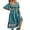 Yellow, Red, Navy Blue, Black, Cyan, variant on Multitrust Women Summer Bohemian Floral Maxi Dress Casual Puff Long Sleeve V Neck Loose Ruffle Tiered Beach Vacation Long Dress