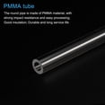 thumbnail image 4 of Unique Bargains Acrylic Pipe Clear Rigid Round Tube 9mm ID 15mm OD 10' for Lamps and Lanterns, Water Cooling System 4pcs, 4 of 6
