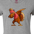 thumbnail image 4 of Inktastic Dabbing Turkey Thanksgiving Women's T-Shirt, 4 of 5