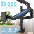 thumbnail image 4 of PUTORSEN 17-49 inch Premium Aluminum Heavy Duty Dual Monitor Arm for Ultrawide Screens up to 44lbs, Vertical Stacked Dual Monitor Desk Mount, Full Motion Dual Vertical Monitor Mount, 4 of 7