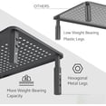 thumbnail image 3 of Monitor Stand Riser - Upgraded for Faster Productivity - Anti-Skid, HD Hexagonal Steel - Free Cable Ties - Computer Stand - Laptop, Desktop, Printer, iMac (Simple), 3 of 7