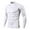 White, variant on RKSTN Mens Compression Shirt Running Tight Training T-shirt Outdoor Sports Long-sleeved High-stretch Quick-drying Fitness Blouse
