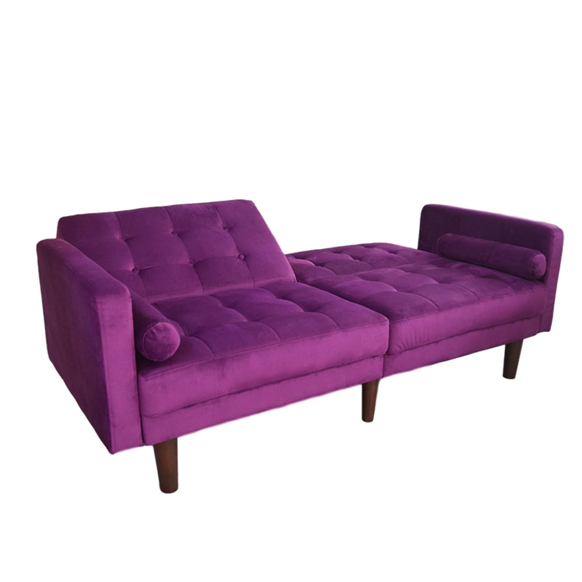 Purple budget futon canapé-lit de remplacement unique retrousser pliant couchage matelas 