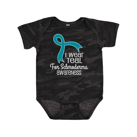 

Inktastic Scleroderma Teal Ribbon Awareness Gift Baby Boy or Baby Girl Bodysuit