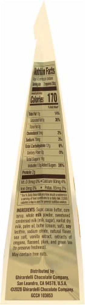 2X-Ghirardelli White Chocolate Squares with Caramel Filling - 5 oz