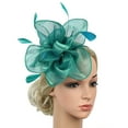 thumbnail image 2 of Chapeau de Cocktail pour Femmes, Pince à Cheveux, 16x Vert, 2 of 8