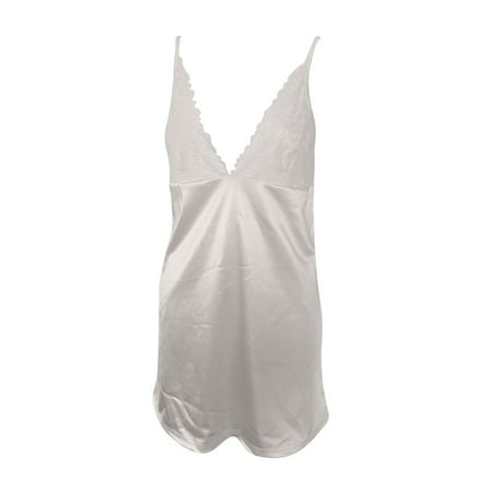 Women Lingerie Lace Chemise Sleeveless Night Dress Short Nightgown V Neck Babydoll Sleepwear Valentines Day Dress