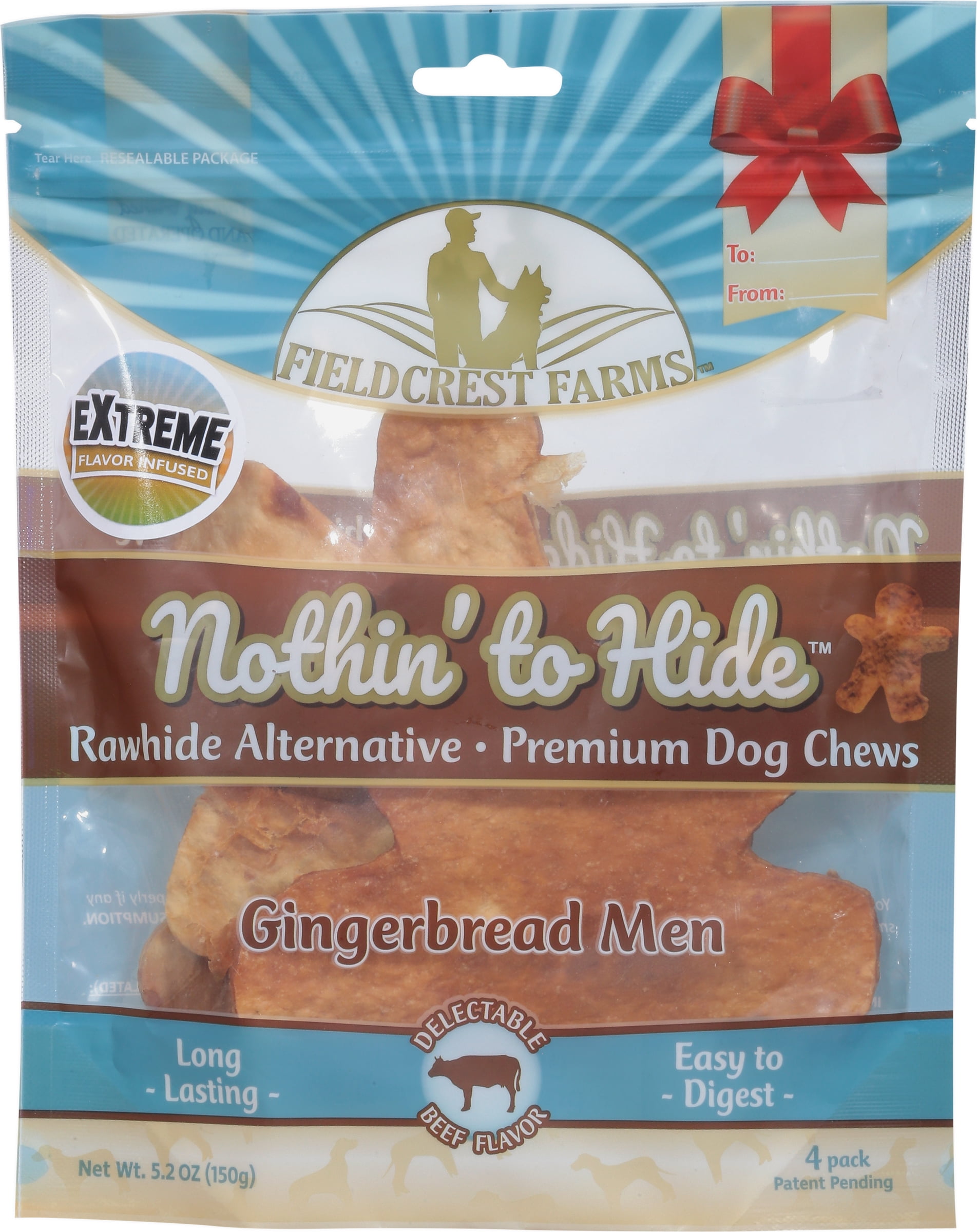 Ethical Product 810002631818 Fieldcrest Farms Nothin To Hide Gingerbread Man Beef - Pack of 4