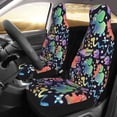 thumbnail image 2 of Sikiie Colorful Animals Car Seat Protector 2 Pack Car Seat Cushion Mat, Car Seat Covers for SUV, Truck, Van, 2 of 7