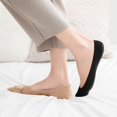thumbnail image 4 of 3-9 Pairs No Show Socks Women Nylon Ultra Low Cut Non-Slip Thin Liner Socks Invisible Hidden Socks for Flats, 4 of 6