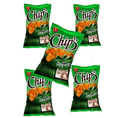 Barcel Chips Jalapeño 62g Box with 5 bags papas snack Mexican Chips