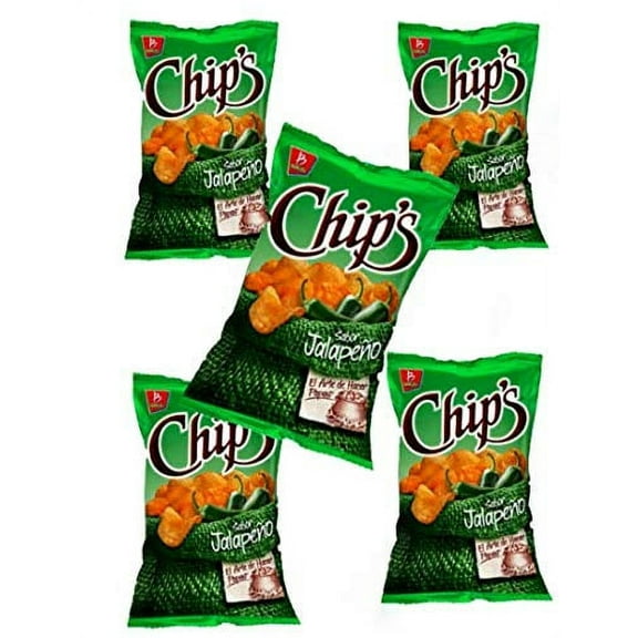 Barcel Chips Jalapeño 62g Box with 5 bags papas snack Mexican Chips