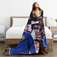 thumbnail image 6 of Kevin Rock Rapper Gates Blanket Soft Cozy Lightweight Warm Throw Blanket Bedroom Sofa Decorations All Seasons Blankets 50"X40", 6 of 6
