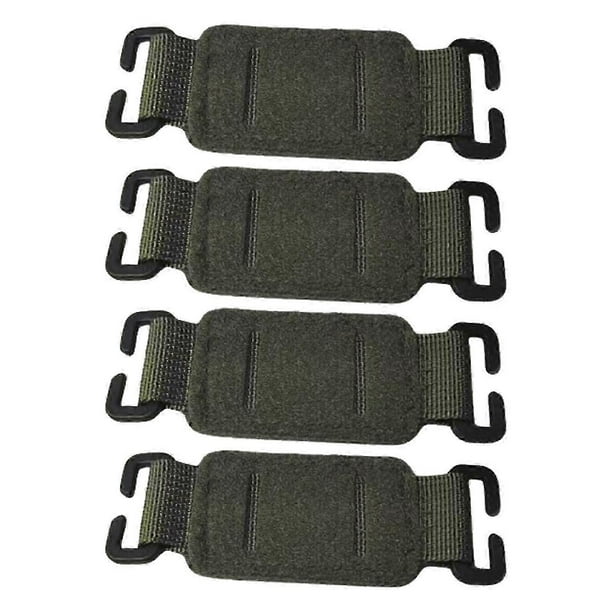 Morale Patches Display Panel Adapter Morale Patches Badges Panel C Shape Buckles Clip Nylon Webbing Buckles Clip Strap Short Khaki
