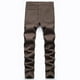 thumbnail image 4 of Pantalones largos a rayas para hombre, pantalones de traje ajustados y elásticos, pantalones casuales, pantalones para hombre, 4 of 6