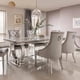 thumbnail image 1 of New Hot Sale Restaurant Furniture Metal Dining Room Set Dining Table Set Marble Dining Table With 6 Chairs Set My Lux Decor Round, 1 of 6