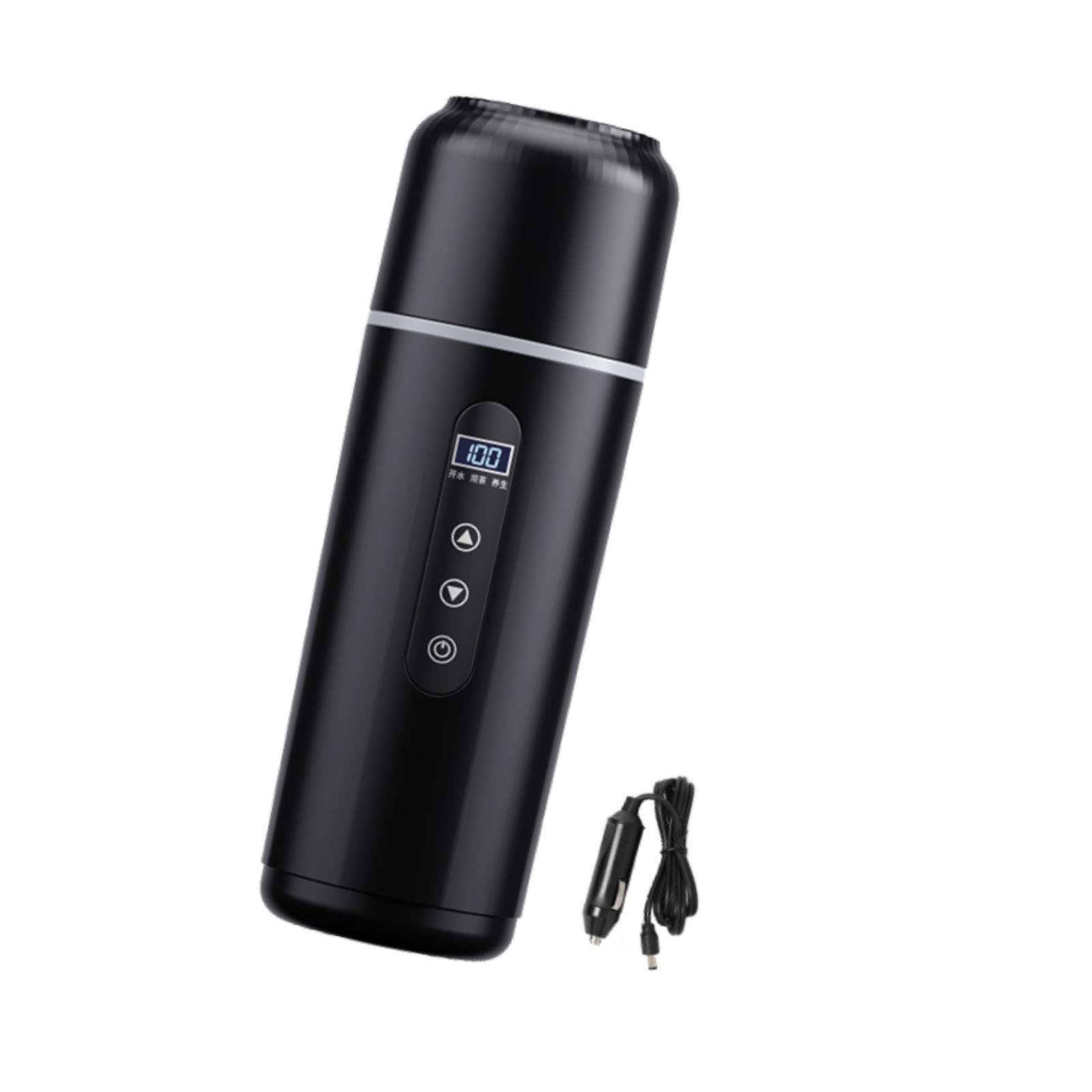 Fiocias Car Heating Travel Cup Car Electric Kettle Car Cup Warmer 12V/24V Car Heated Mug Style A