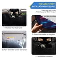 thumbnail image 3 of Foldable Car Windshield Sunshade UV Sun Visor Protector Blocks UV Rays Keeps Vehicle Cool 55x27.6 Inch Blue-purple Sports Car, 3 of 8