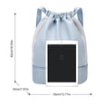 thumbnail image 5 of Mochila con cordón, correa ajustable, bolsa informal para ejercicio físico, deportes, yoga, 5 of 5