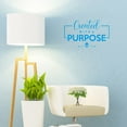 thumbnail image 1 of VWAQ Created with A Purpose Inspirational Wall Decal Religious Home Decor, 1 of 1