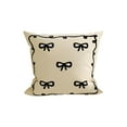 thumbnail image 2 of PONPRNGY 1Pc Bow Throw Pillow Covers, 17 x 17 Inch Soft Plush Jacquard Cushion Case Decoration for Girl Gift Bedroom Holiday Home Sofa Couch, 2 of 6