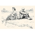 thumbnail image 2 of Gibson, Charles Dana 24x17 White Modern Wood Framed Museum Art Print Titled - A Little Incident, 2 of 4