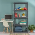 thumbnail image 4 of Sterilite 75.2" Heavy Duty Durable 5 Shelf Ventilated Shelving Unit, 4 Pack, 4 of 9