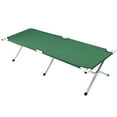 thumbnail image 1 of Cama plegable portátil para exteriores e interiores, resistente y duradera, ideal para camping, viajes y descanso, con bolsa de transporte incluida, color verde., 1 of 6