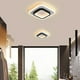 thumbnail image 3 of Lámparas LED Moda Nórdica Cuadrada Pequeña Luz de Techo Negra para Pasillo Cocina Sala de Estar Lámpara de Techo 20W 24CM (Luz Cálida) Sincero Electrónica, 3 of 5