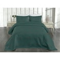thumbnail image 2 of Ambesonne Minimalist Floral Quilted Coverlet 2 Pcs, Flowers Spring, Twin Size, Teal Burgundy, 2 of 4