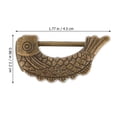 thumbnail image 2 of MasteelfCA 1pc Mini Padlock Fish-shaped Locks Retro Box Lock Jewelry Boxes Padlock with Key, 2 of 8