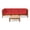 Red, variant on GDF Studio Keith Outdoor Acacia Wood Sofa and Coffee Table Set, Red and Teak