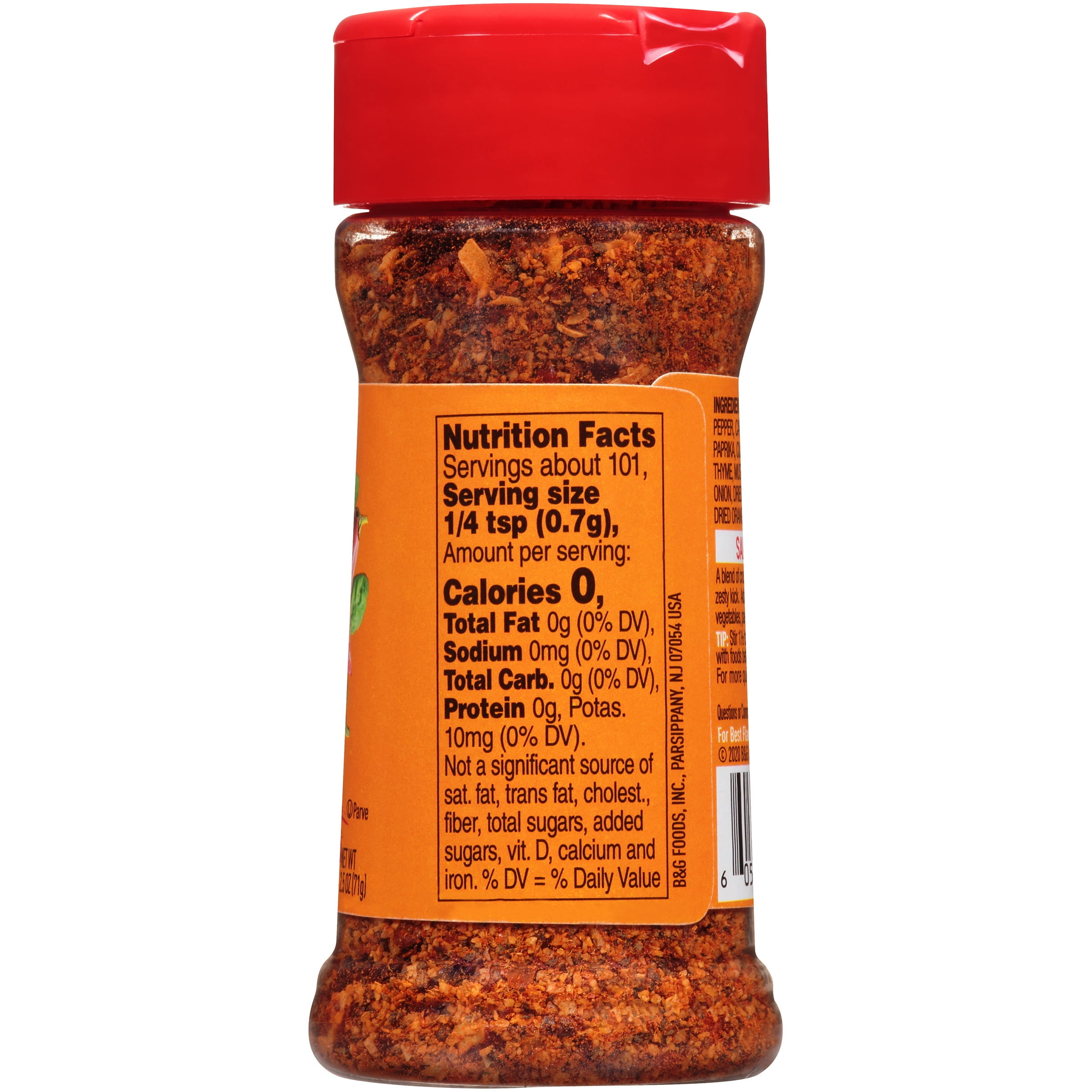 Mrs. Dash Salt Free Seasoning Blend, Extra Spicy: Calories
