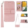 thumbnail image 1 of Nalacover PU Leather Wallet Case for Google Pixel 7 Pro 6.7-Inch, Crossbody Shoulder Strap Card Slots Holder Flip Folio Cover with Kickstand Magnetic Clasp Wrist Strap Handbag Shockproof Case,Pink, 1 of 9