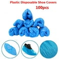 thumbnail image 3 of 100PCS Boot Covers Plastic Disposable Shoe Thick Overshoes Medical Waterproof, 3 of 5