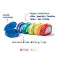 thumbnail image 2 of Marble Retainer Cases with Labels Assorted Colors - (Pack of 6), 2 of 2