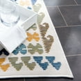 thumbnail image 5 of SAFAVIEH Sunrise Wade Geometric Reversible Indoor/Outdoor Area Rug, Ivory/Blue Gold, 5'3" x 7'7", 5 of 9