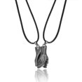 thumbnail image 1 of Couple Magnetic Necklaces, 2 Pcs Magnet Hand In Hand Necklace Pendant Necklaces Set, 1 of 4