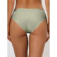 thumbnail image 2 of Unique Bargains Women No Show Stretch Underwear Invisible Brief Panties S Light Green, 2 of 6