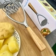 thumbnail image 5 of 1pc, Premium Aluminum Alloy Potato Masher - Effortless Fruit and Vegetable Crusher, Ricer, and Smasher with Non-Slip Handle for Smooth Mashing - Kitchen Essential for Restaurant and Home Use, 5 of 5