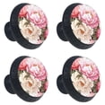 thumbnail image 2 of 4 Pcs Peony Knobs for Kitchen Cabinet Cupboard Dresser Bookcase Drawer Pulls Handles Round Home Decor, 2 of 8