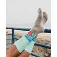 thumbnail image 2 of MeMoi Men's Surf's Up Beach Bamboo Crew Socks - Mens - Male, 10-13, Crockery Marled, 2 of 4