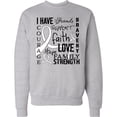 thumbnail image 2 of Inktastic I Have... Inspirational Words for Those Battling Lung Cancer Adult Sweatshirt, 2 of 4