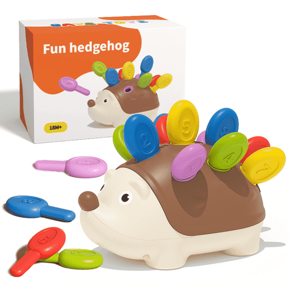 BIGODY Montessori Toddler Toys, Educational Hedgehog Game Learning Activities,Toddler Learning Toys Birthday Gifts, Fine Motor and Sensory Toys for Toddlers Ages 18  Months